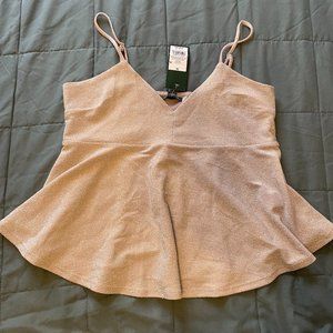 Light pink sparkly tank top